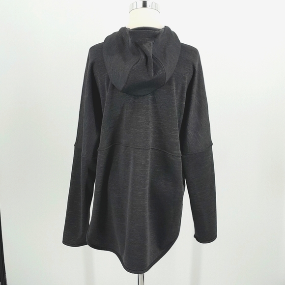 The North Face Hooded Sweatshirt Slacker Full Zip Size Large Gray Fleece Lined - Picture 2 of 14